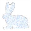 AWA-045 Blue Bow Bunny | 0.75in. Acrylic |