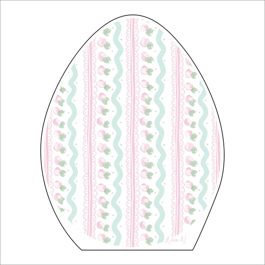 AWA-054 Egg Pink White Large | 0.75in. Acrylic | Case Bundle of 25