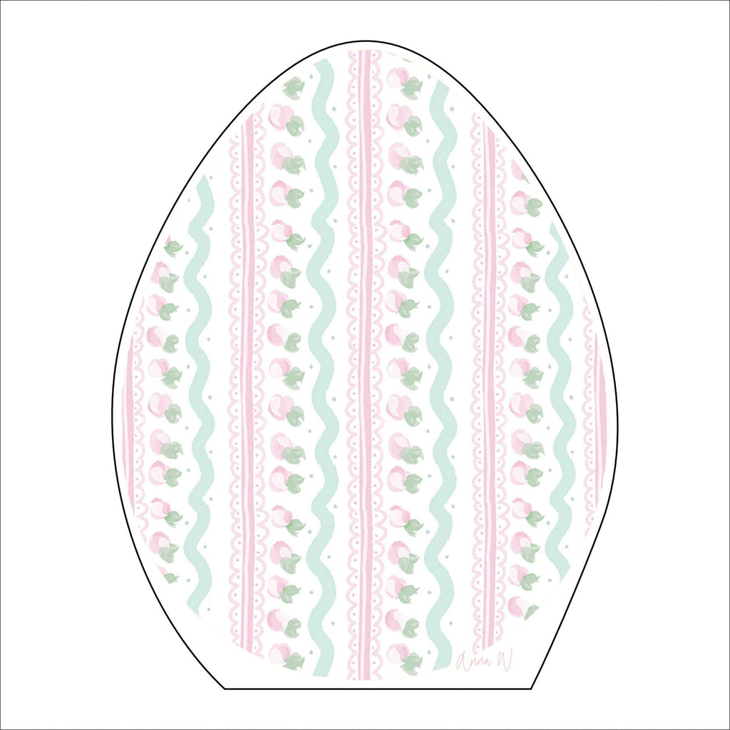 AWA-054 Egg Pink White Large | 0.75in. Acrylic |