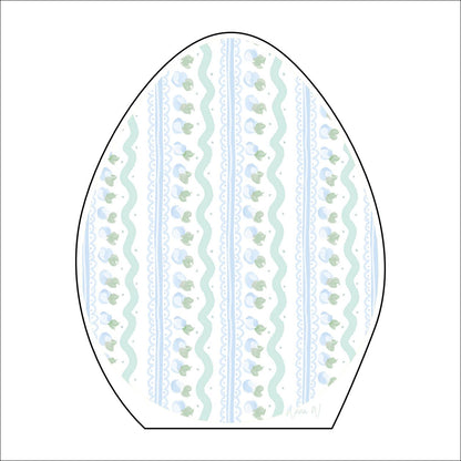 AWA-055 Egg Blue White Small | 0.75in. Acrylic |