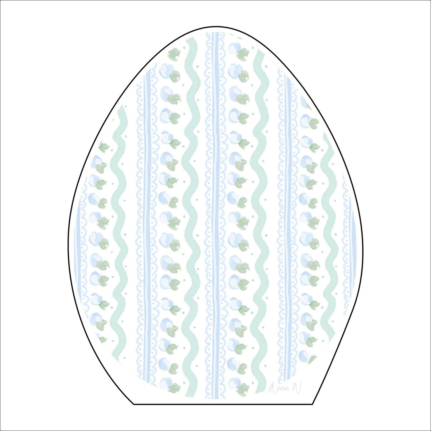 AWA-056 Egg Blue White Medium | 0.75in. Acrylic | Case Bundle of 25