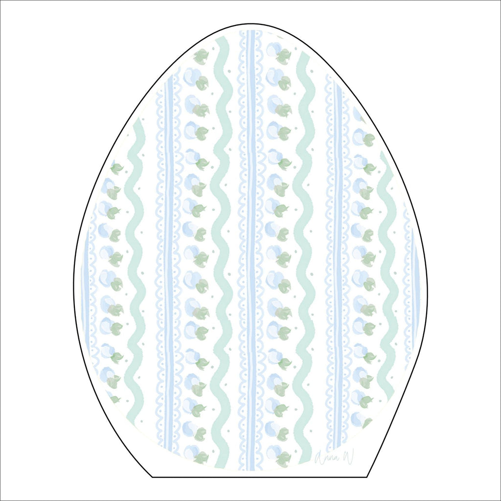 AWA-057 Blue Bow Egg Large | 0.75in. Acrylic | Case Bundle of 25