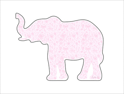 Pink Elephant | 0.75in. Acrylic Cutout |