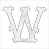 AWA-069 Letter W | 0.75in. Acrylic Contour | Case Bundle of 25