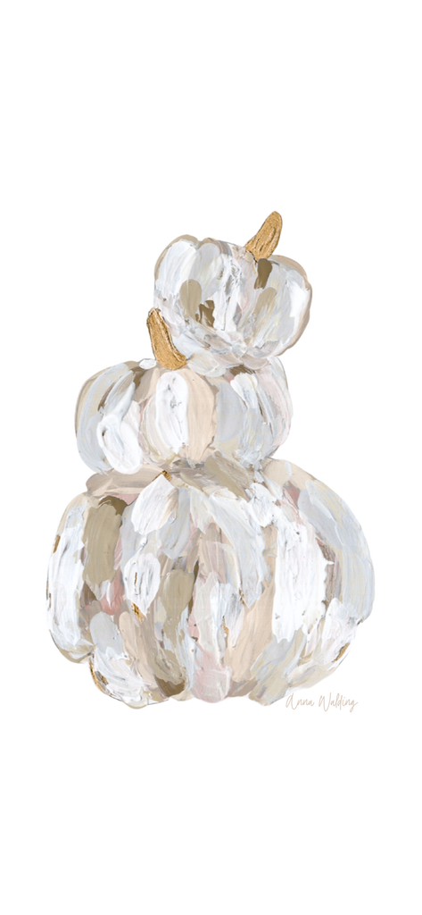 AWA-073 Neutral Tipsy Pumpkin | 0.75in. Acrylic Contour |