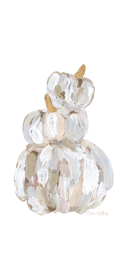 AWA-073 Neutral Tipsy Pumpkin | 0.75in. Acrylic Contour |