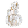 AWA-076 Neutral Pumpkin Ornament  | 0.25in. Acrylic Ornament | Case Bundle of 25