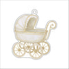 AWA-082 Baby Carriage Ornament | 0.25Acrylic Ornament | Case of 25