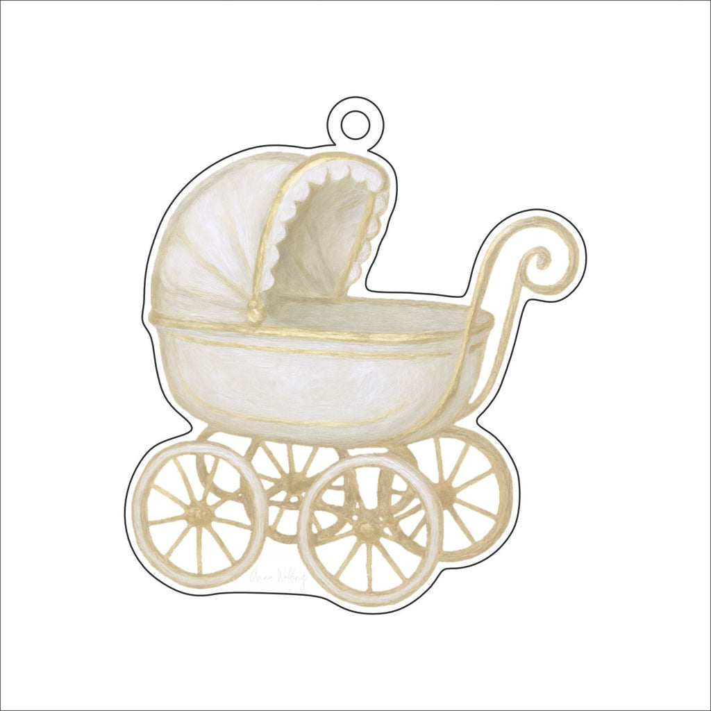 AWA-082 Baby Carriage Ornament | 0.25Acrylic Ornament |