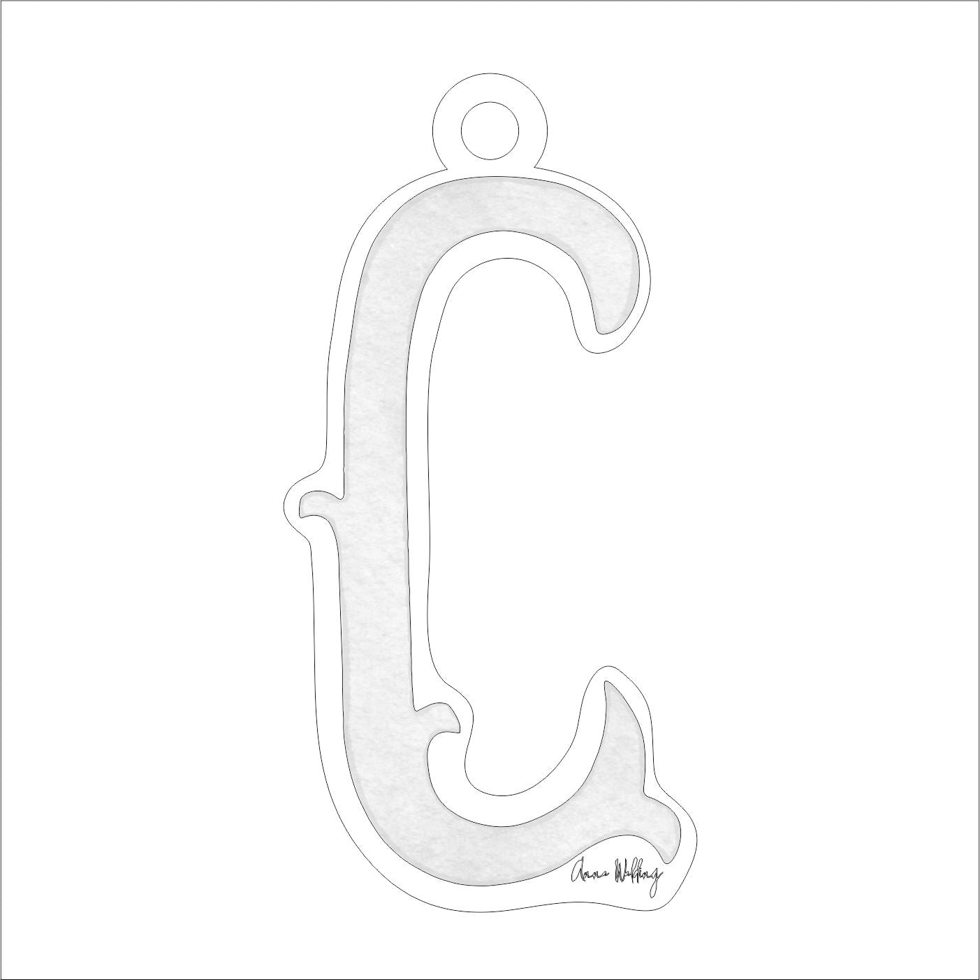 AWA-096 C Ornament | 0.25Acrylic Ornament |