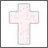 AWA-107 Pink Cross Charm | 0.125Acrylic Magnet | Case of 25