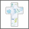 AWA-108 Blue Cross Charm | 0.125Acrylic Magnet | Case of 25