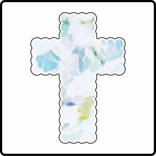 AWA-108 Blue Cross Charm | 0.125Acrylic Magnet | Case of 25