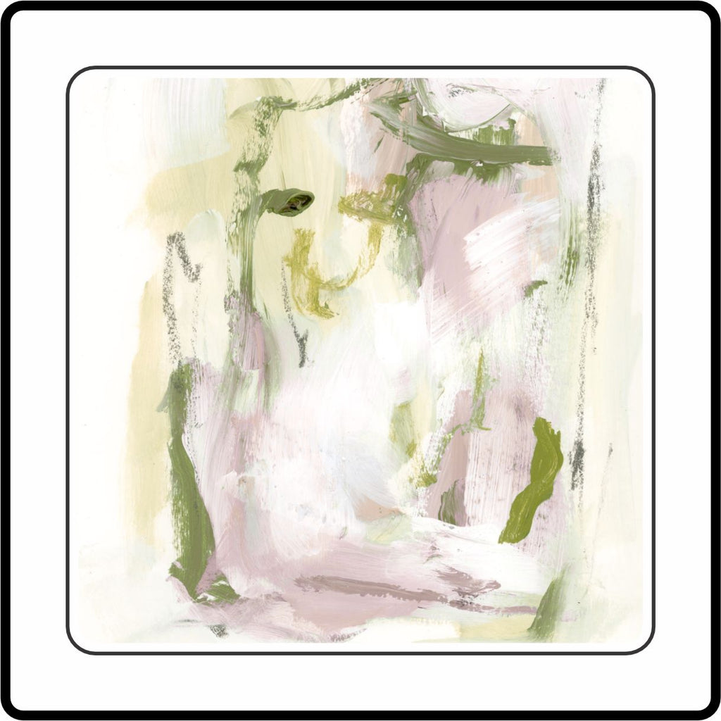 AWA-113 Abstract Pink Art Charm | 0.125Acrylic Magnet | Case of 25