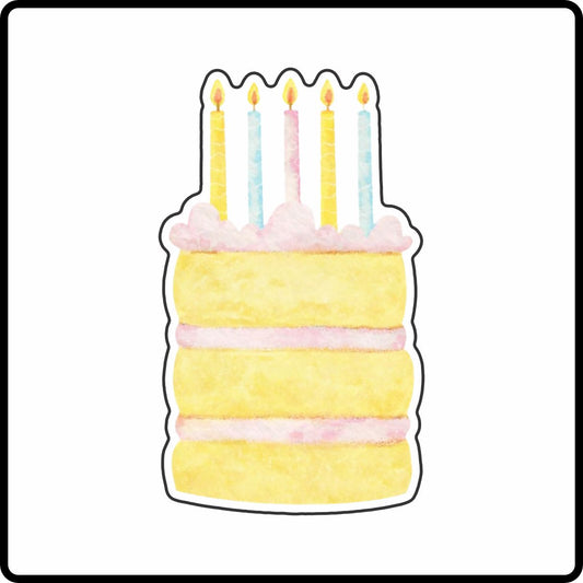 AWA-116 Birthday Cake Charm | 0.125Acrylic Magnet | Case of 25