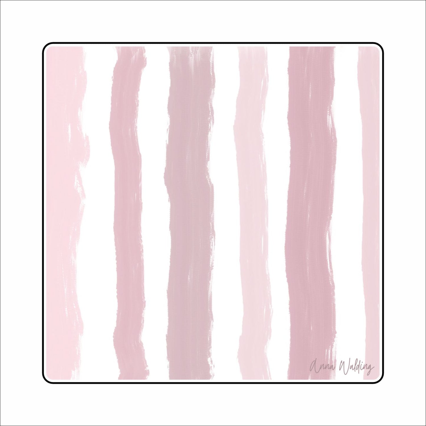 AWA-117 Pink Strip Base | 0.75Acrylic Charm Base with Steel Disc | Case of 25