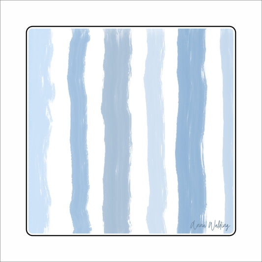 AWA-119 Blue Strip Base | 0.75Acrylic Charm Base with Steel Disc | Case of 25