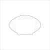AWA-127 White Football Mini | 0.50Acrylic Mini Contour