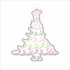 AWA-128 Ribbon Christmas Tree Mini | 0.50Acrylic Mini Contour
