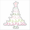 AWA-130 Ribbon Christmas Tree | 0.75Acrylic Contour