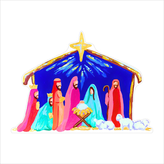 AWT-002 Nativity Bright | 0.75in. Acrylic Contour | Mix and  Match (any 10+)