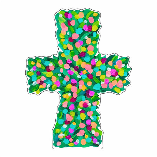 AWT-004 Colorful Cross | 0.75Acrylic Contour |