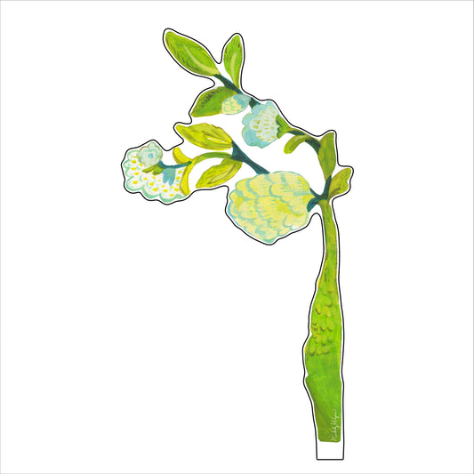 Aqua Blossoms | 0.25in. Acrylic Floral