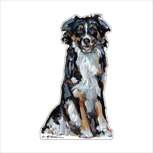 Australian Shepherd Black Tri | 0.75in. Acrylic Shelfie | Case of 25