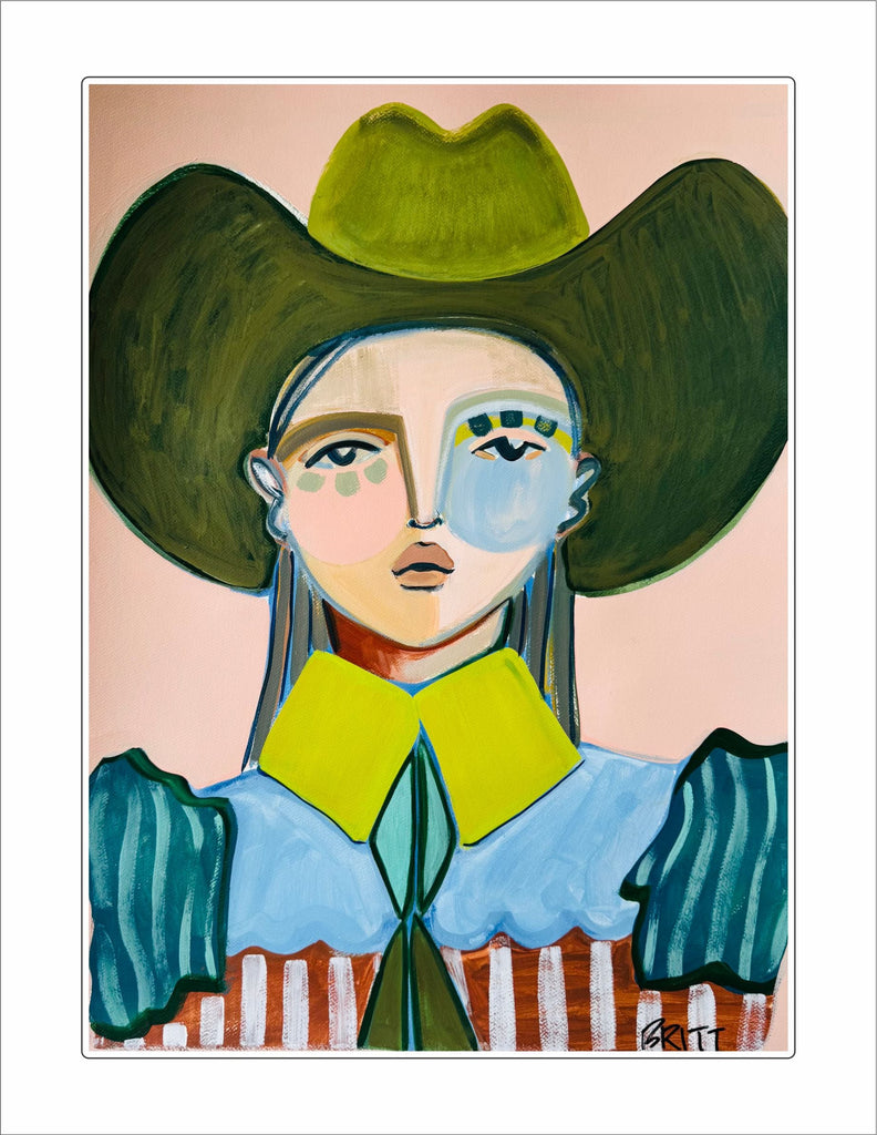 BAA-009 Cowgirl | 0.75in. Acrylic Block | Mix and  Match (any 10+)