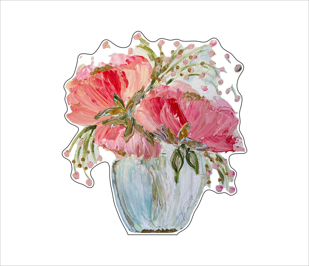 BFA-004 Red Floral | 0.75in. Acrylic Cutout | Case (any 10+)