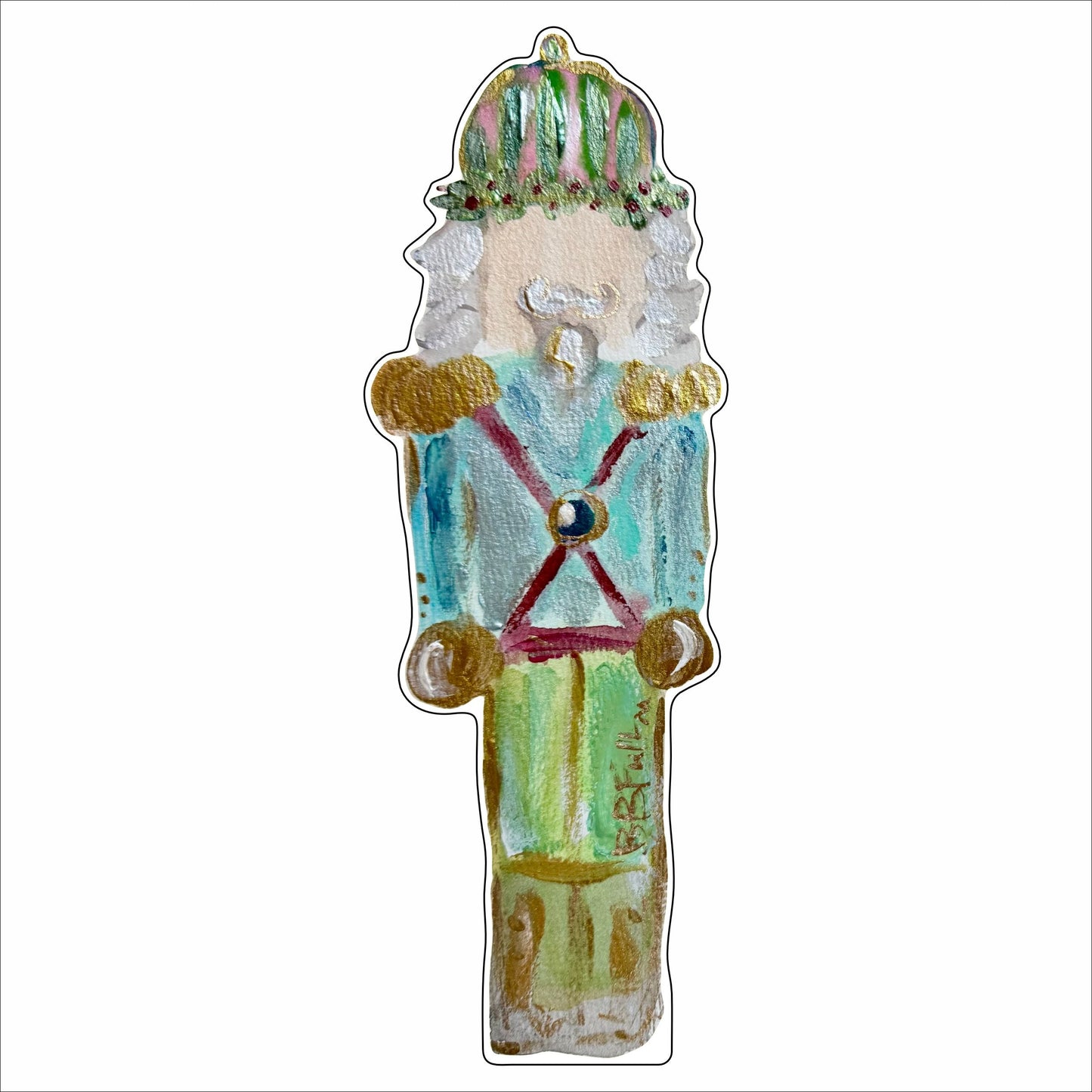 BFA-008 Blue Nutcracker | 0.75in. Acrylic Contour | Mix and  Match (any 10+)