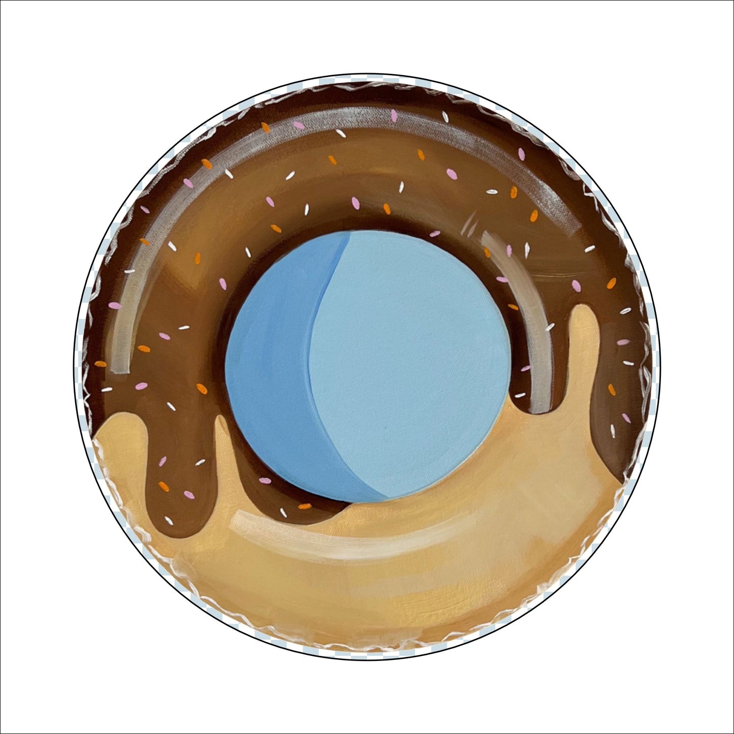 BLA-001 Pool Float Coaster | 0.25" Acrylic With Cork |  (Pack of 4)