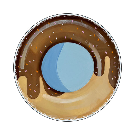 BLA-001 Pool Float Coaster | 0.25" Acrylic With Cork |  (Pack of 4)