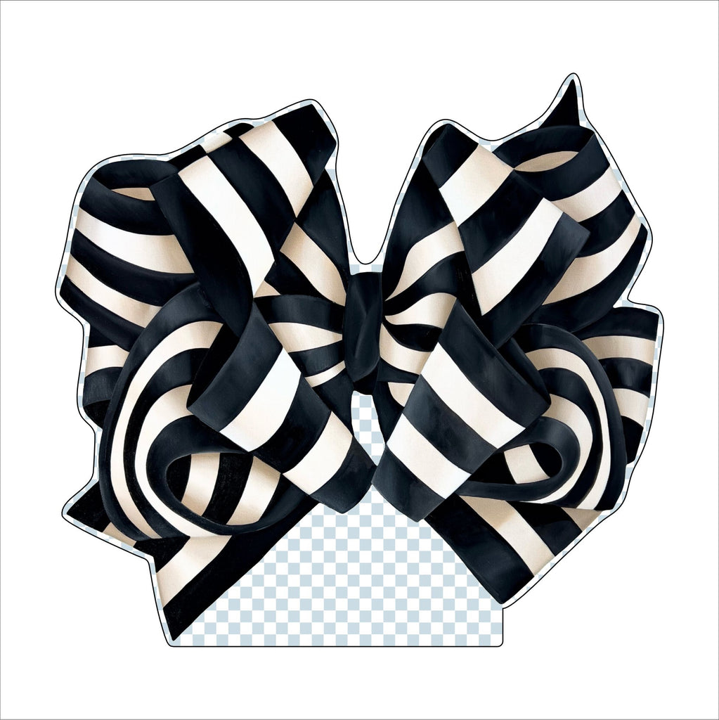 BLA-002 Black Bow | 0.75in. Acrylic Cutout  |