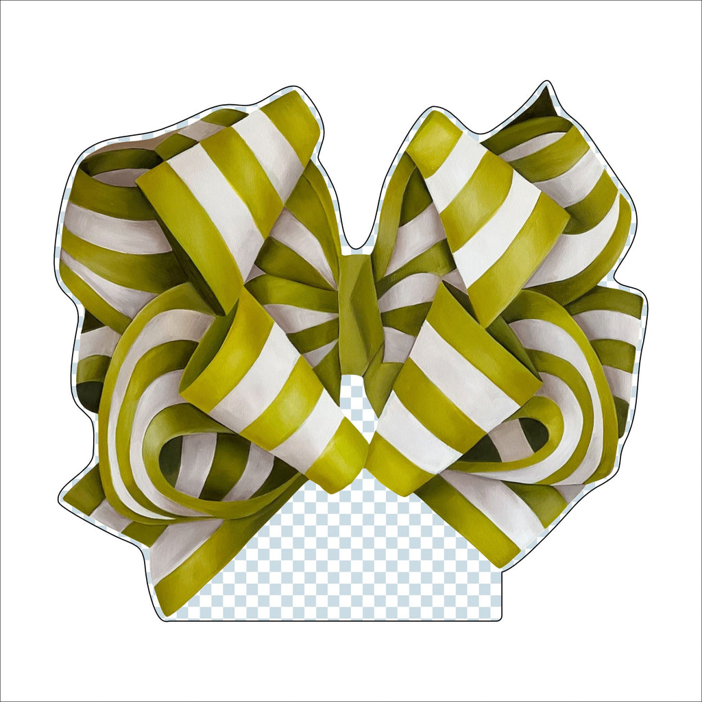 BLA-003 Green Bow | 0.75in. Acrylic Cutout  |
