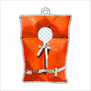 BLA-007 Orange Lifevest 2 Ornament | 0.25in. Acrylic Ornament |