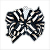 BLA-008 Black Bow Ornament | 0.25in. Acrylic Ornament |