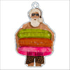 BLA-009 Santa 1 Ornament | 0.25in. Acrylic Ornament |