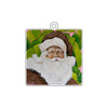 BLA-023 Cheetah Santa on Palm Leaves Ornament | 0.25Acrylic Ornament |