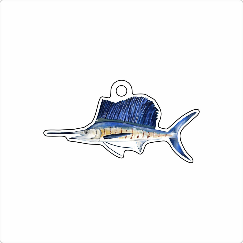 BLA-036 Sailfish Ornament | 0.25Acrylic Ornament |