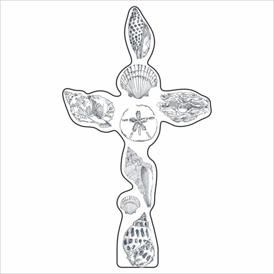 BLA-032 Shell Cross Mini | 0.50Acrylic Mini |