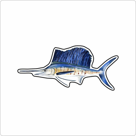 BLA-037 Sailfish Magnet | 0.125Acrylic Magnet |