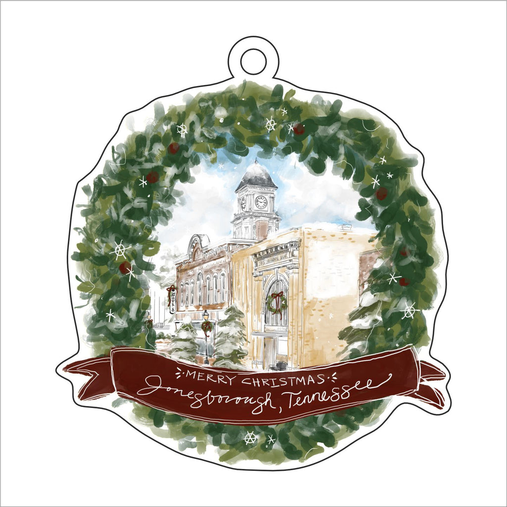 BPM-012 Jonesborough TN Ornament | 0.25 Acrylic | Case Bundle of 25