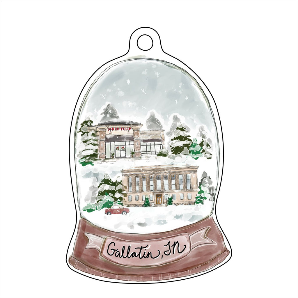 BPM-013 Gallatin TN Ornament | 0.25 Acrylic | Case Bundle of 25