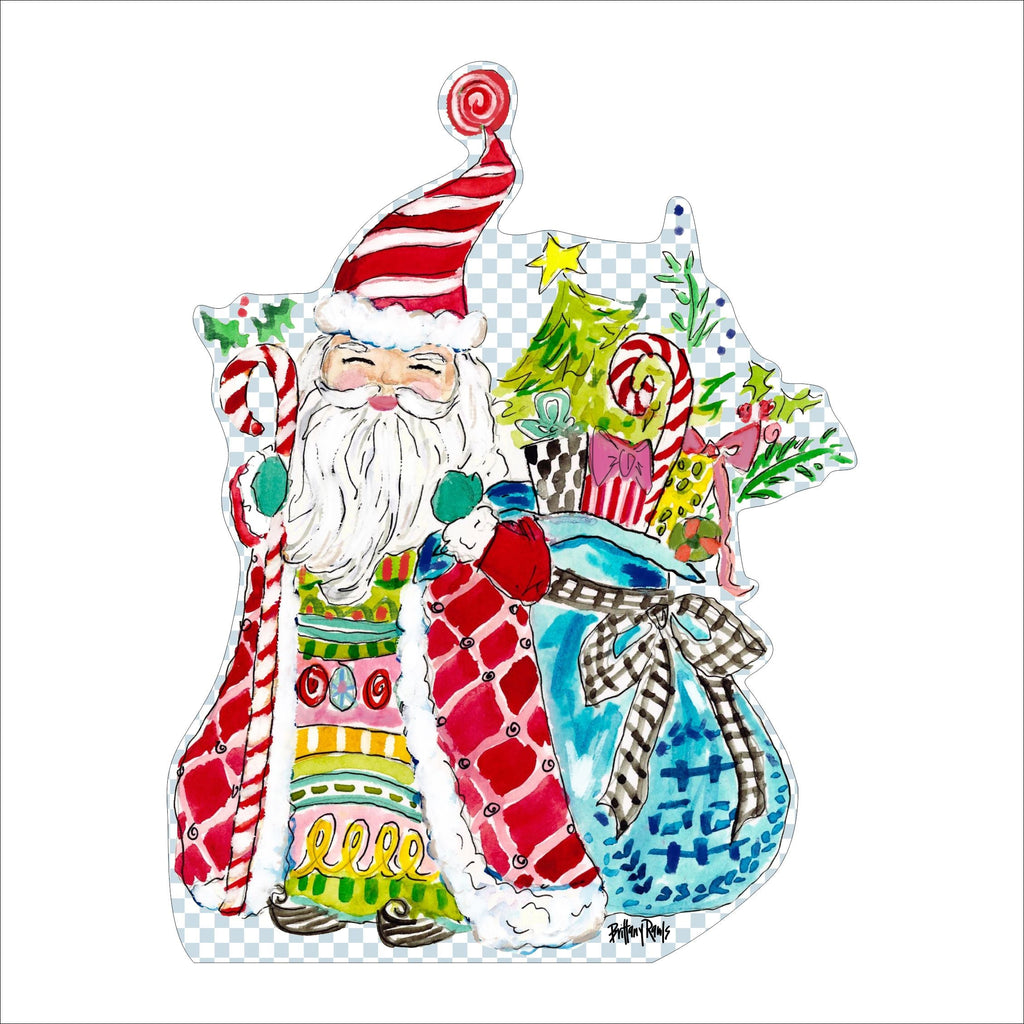 BRA-002 Santa | 0.75in. Acrylic Contour | Case Bundle of 25