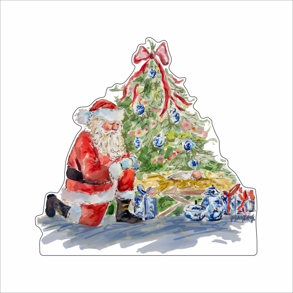 BRA-010 Santa Manger | 0.75in. Acrylic Contour | Case Bundle of 25