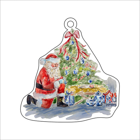 BRA-014 Santa Manger | 0.25in. Acrylic Ornament | Case Bundle of 25