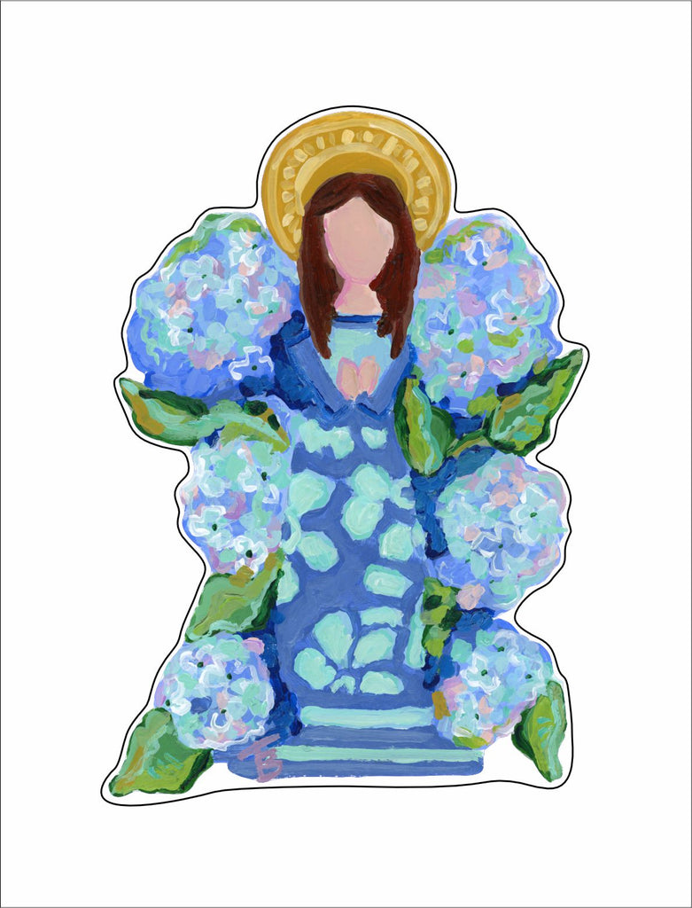BTA-015 Angel Navy | 0.125in. Acrylic Magnet |
