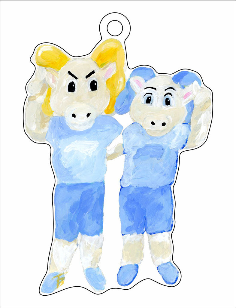 BTA-023 Ram Friends | 0.25in. Acrylic Ornament |