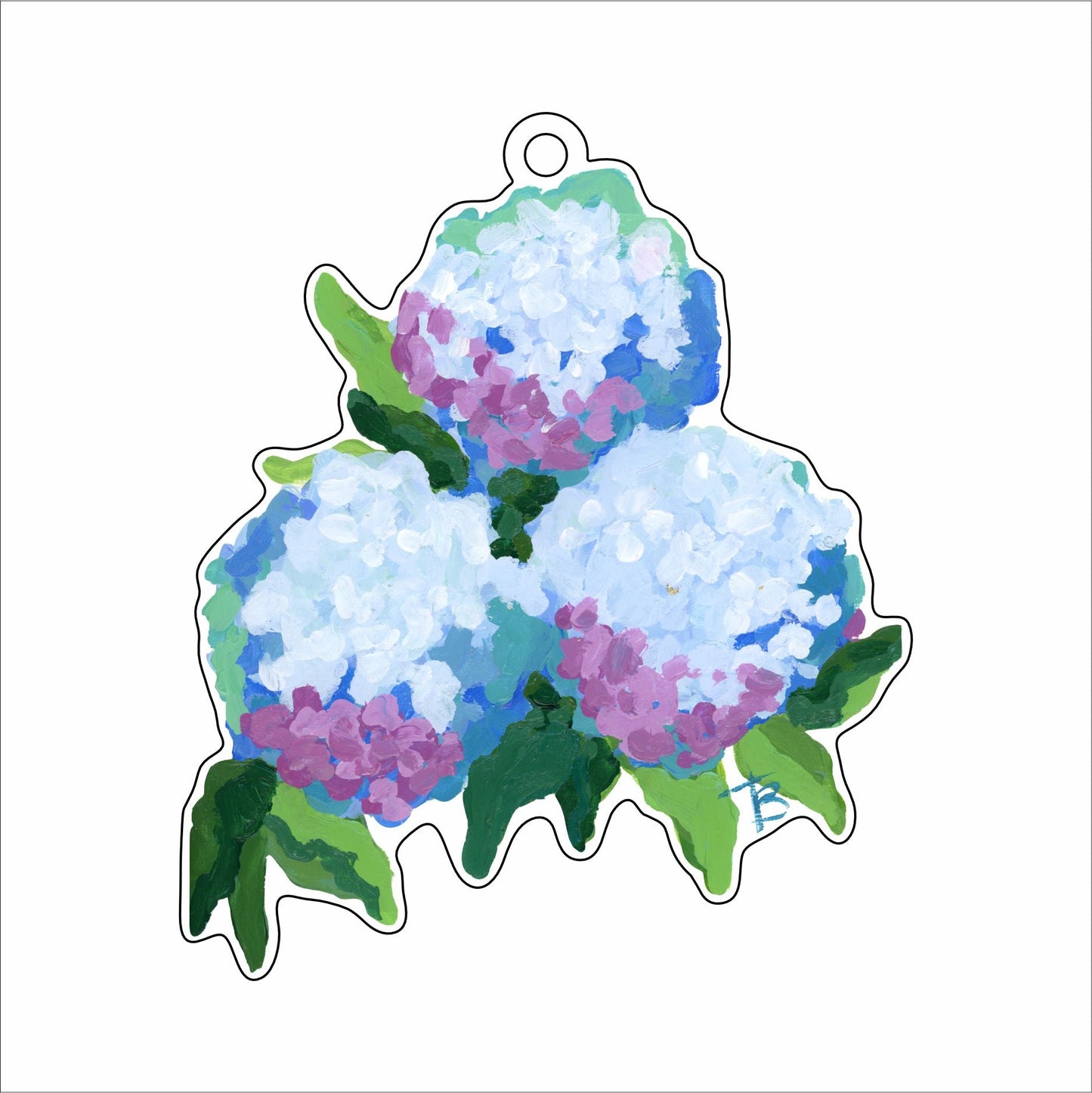BTA-041 Hydrangea Set Wreath Ornament | 0.25Acrylic |